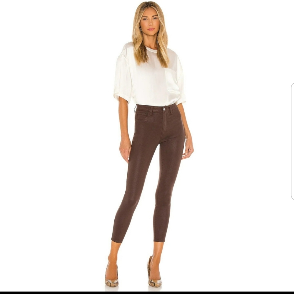L'AGENCE High Rise Brown Jeans
